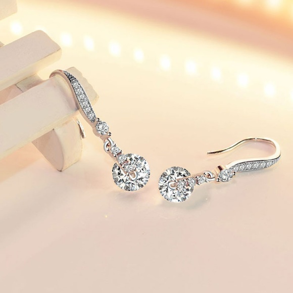 Pierced Diamond Earrings - Picture 4 of 5